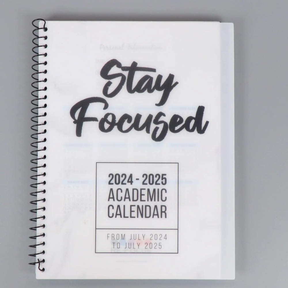 New Academic calendars 24-25!!! New design w/color time blocks! ADHD focus